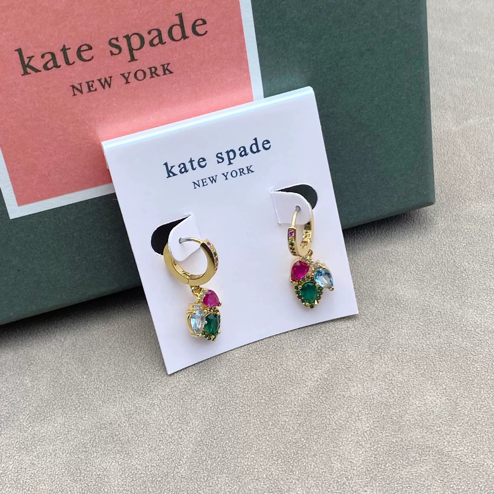 kate spade Colorful CZ Metal Earrings